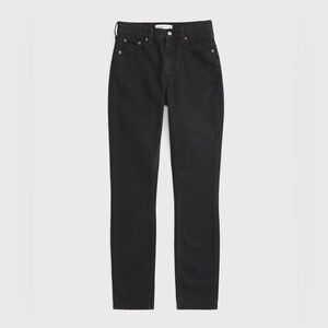 ABERCROMBIE & FITCH The High‎ Rise Skinny Jean in Black | 27